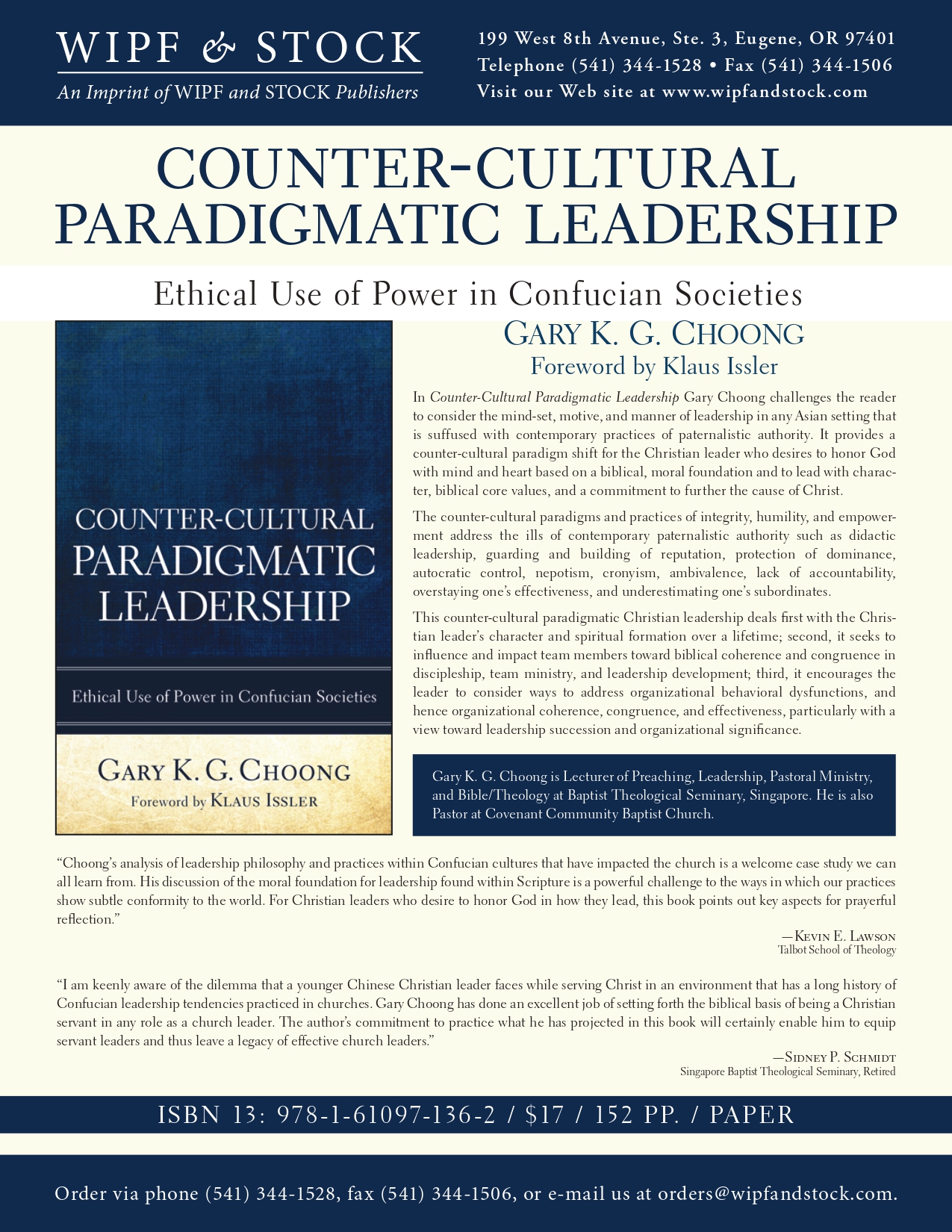 Counter Cultural Paradigmatic Leadership